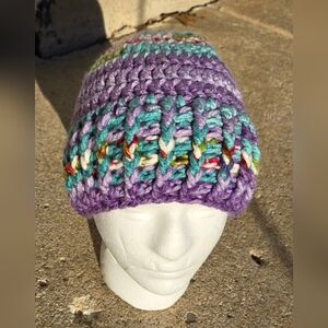 Handmade Multicolor Chunky Knit Beanie